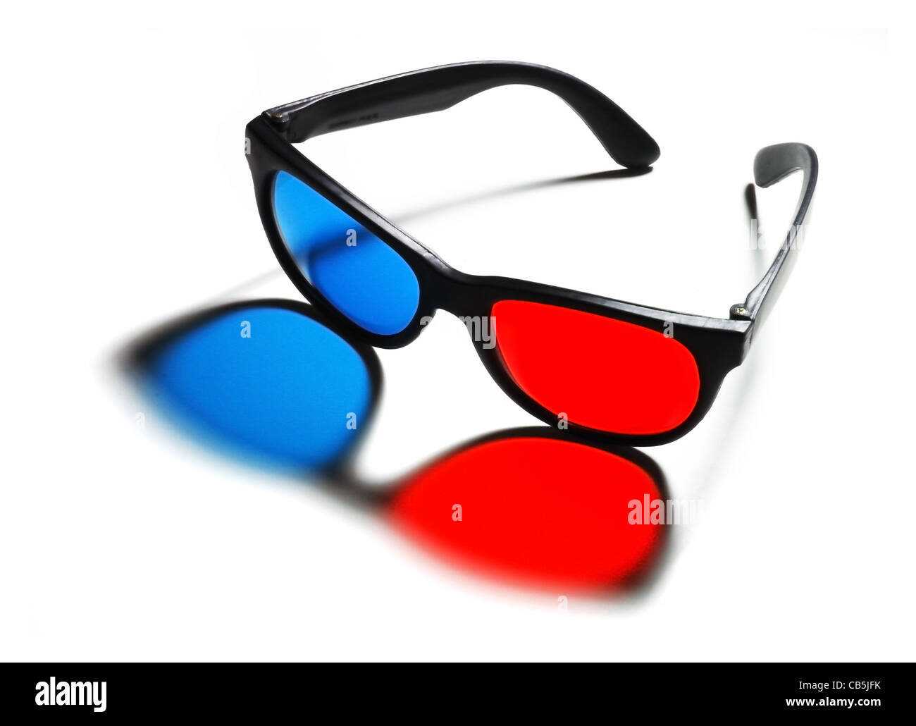 3D Brille rot blau Cyan für stereoskopische Anaglyphen Stockfotografie -  Alamy