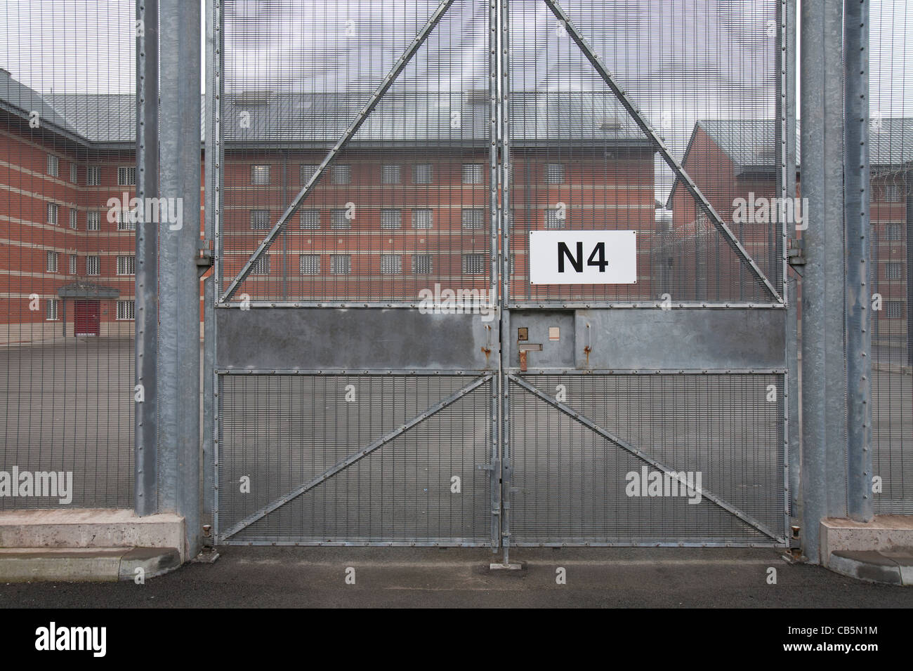 Birmingham-Gefängnis-Sicherheits-Tor Stockfoto