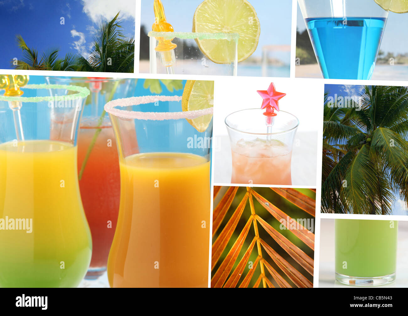 Chorsingen und cocktails Stockfoto