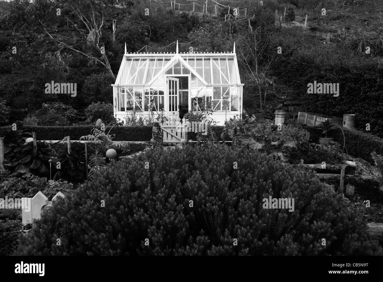Lippe Na Cloiche, ein Garten, Kunst Shop und Bed + Breakfast Ferienhaus laufen von Lucy McKenzie, in der Nähe von Ulva Fähre Isle of Mull, Schottland Stockfoto