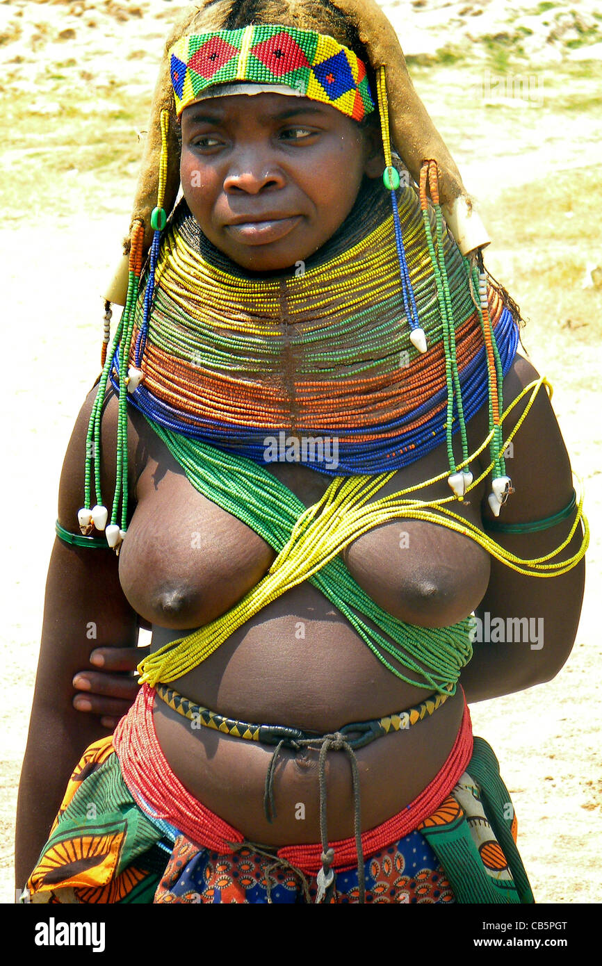 Mumuila Stamm, Lubango, Angola Stockfoto