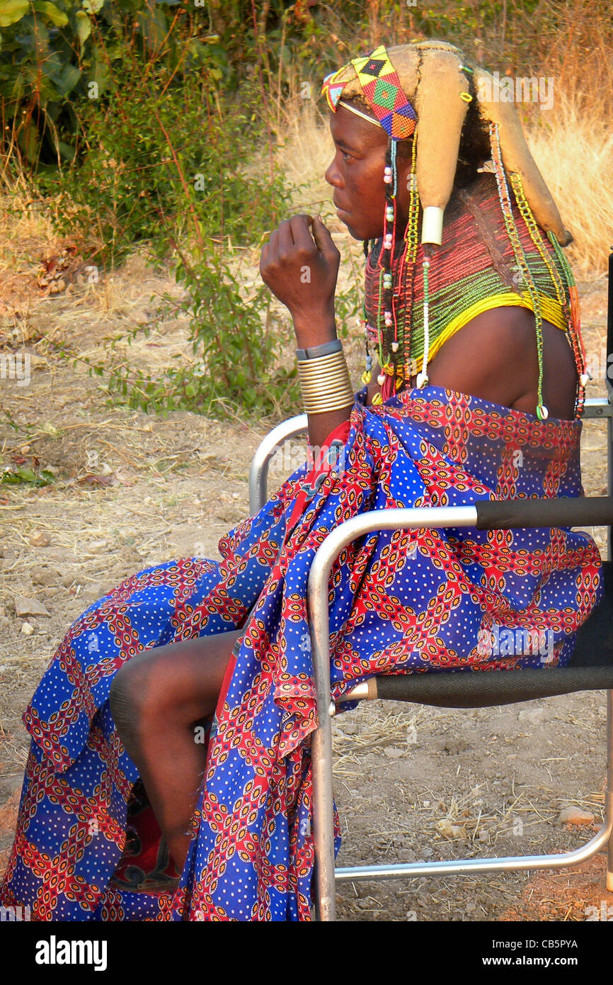Mumuila Stamm, Hungueria, Angola Stockfoto