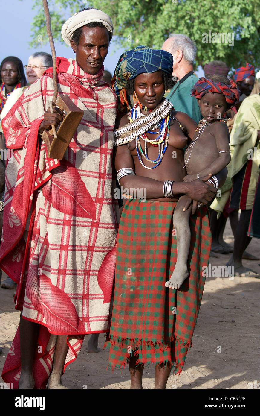 Afrika, Äthiopien, Omo-Tal, Arbore Stamm Stockfoto