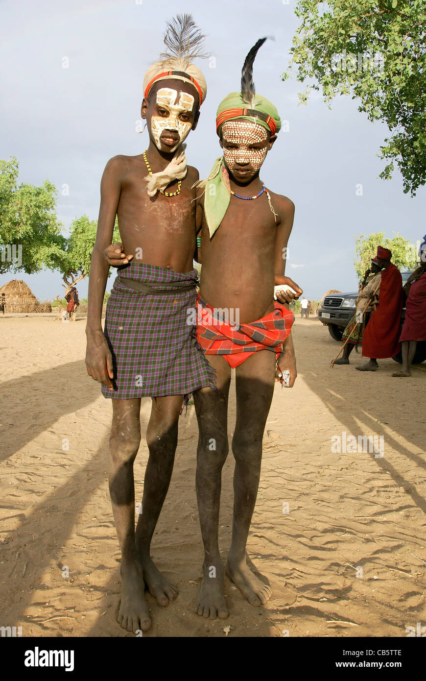 Afrika, Äthiopien, Omo-Tal, Arbore Stamm Stockfoto