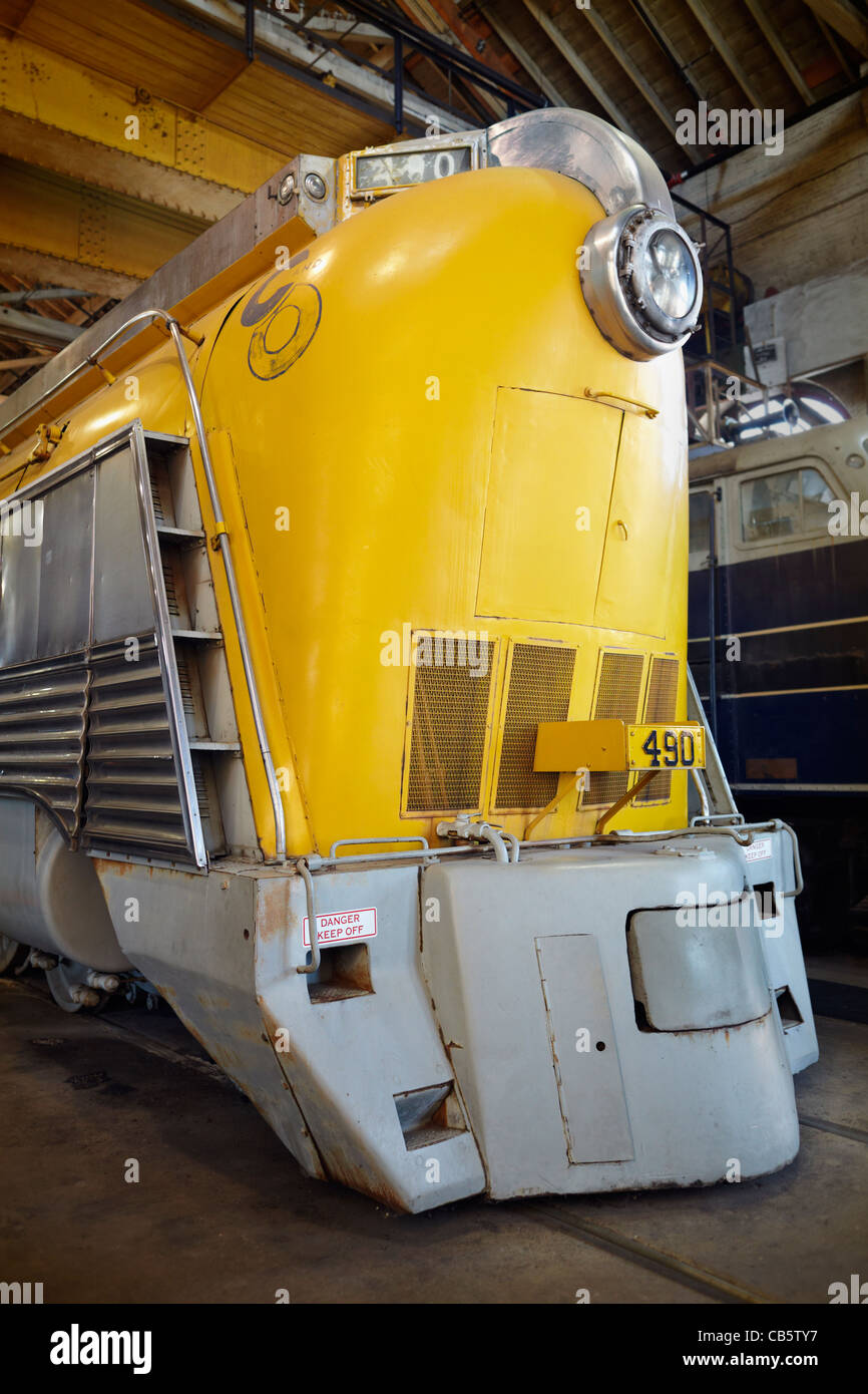 C & O Angsthase gestrafft Hudson Nr. 490, 1926, B & O Railroad Museum, Baltimore, Maryland. Stockfoto