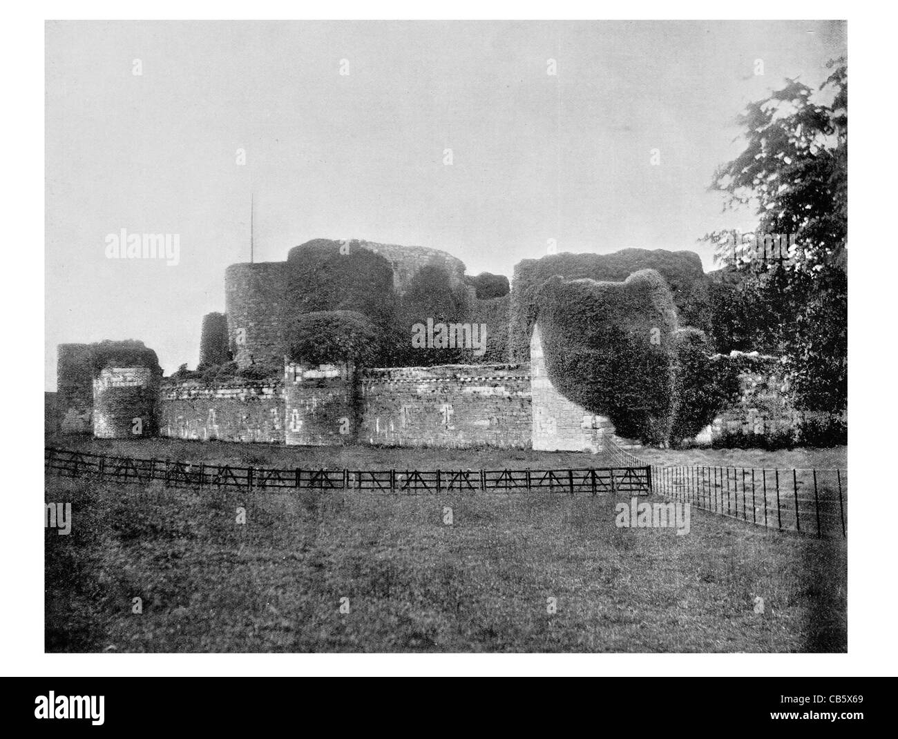 Beaumaris Castle Anglesey Wales König Eduards i. James St. George World Heritage site Stockfoto