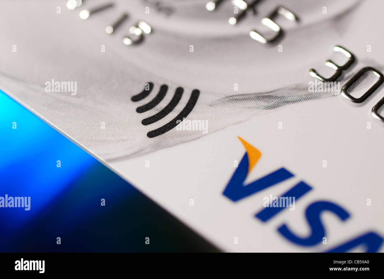 kontaktlose Kreditkarte symbol Stockfoto