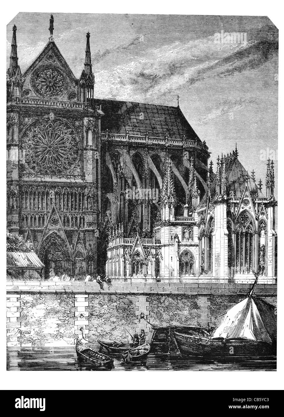Sakristei der Kathedrale von Notre Dame Paris Architektur Architektur Architekt antike Baukunst historisches design Stockfoto