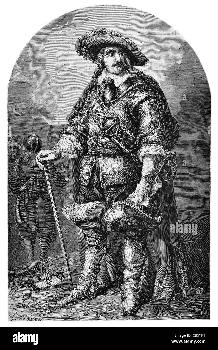 Oliver Cromwell englischen Heerführer politische Monarchie republikanisch Commonwealth Lord Protector Commander New Model Army Stockfoto
