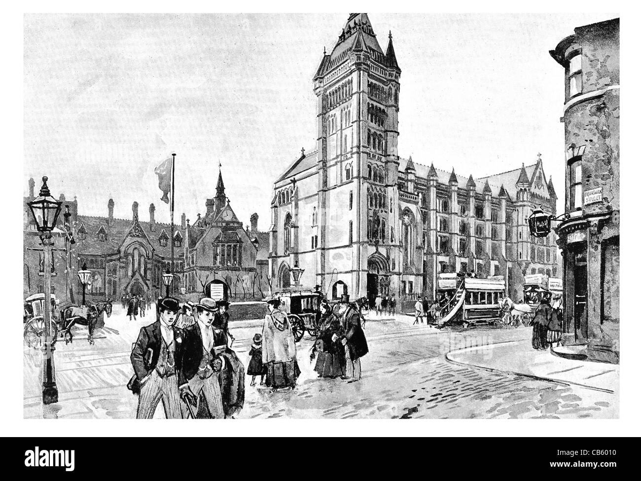 Victoria Universität Manchester Institute Science Technology UMIST Manchester Museum Owens College Stockfoto