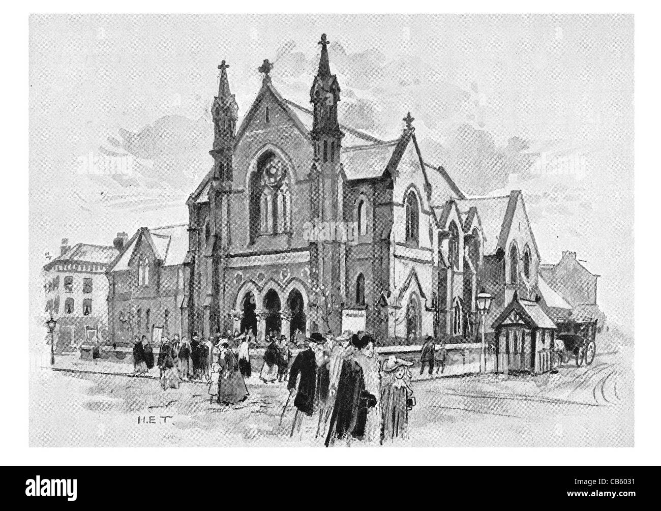 Moos-Seite Baptist Kapelle Kirche größere Manchester North West England UK Europa Textil Industrie industrielle Revolution Stockfoto