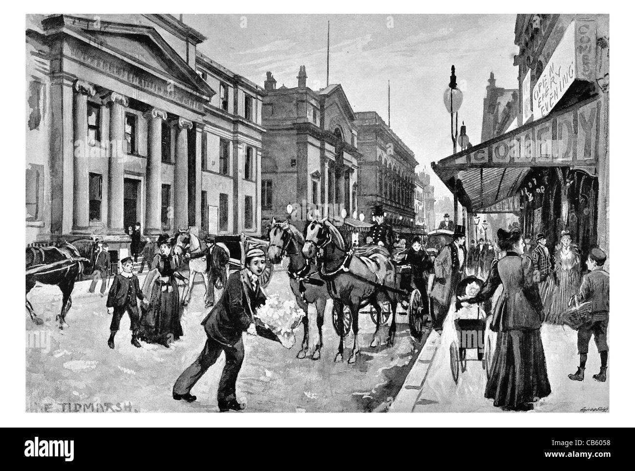 Peter Straßentheater Y.M.C.A. königliche freie Handel Halle Comedy Theater Manchester North West England UK Großeuropa Stockfoto