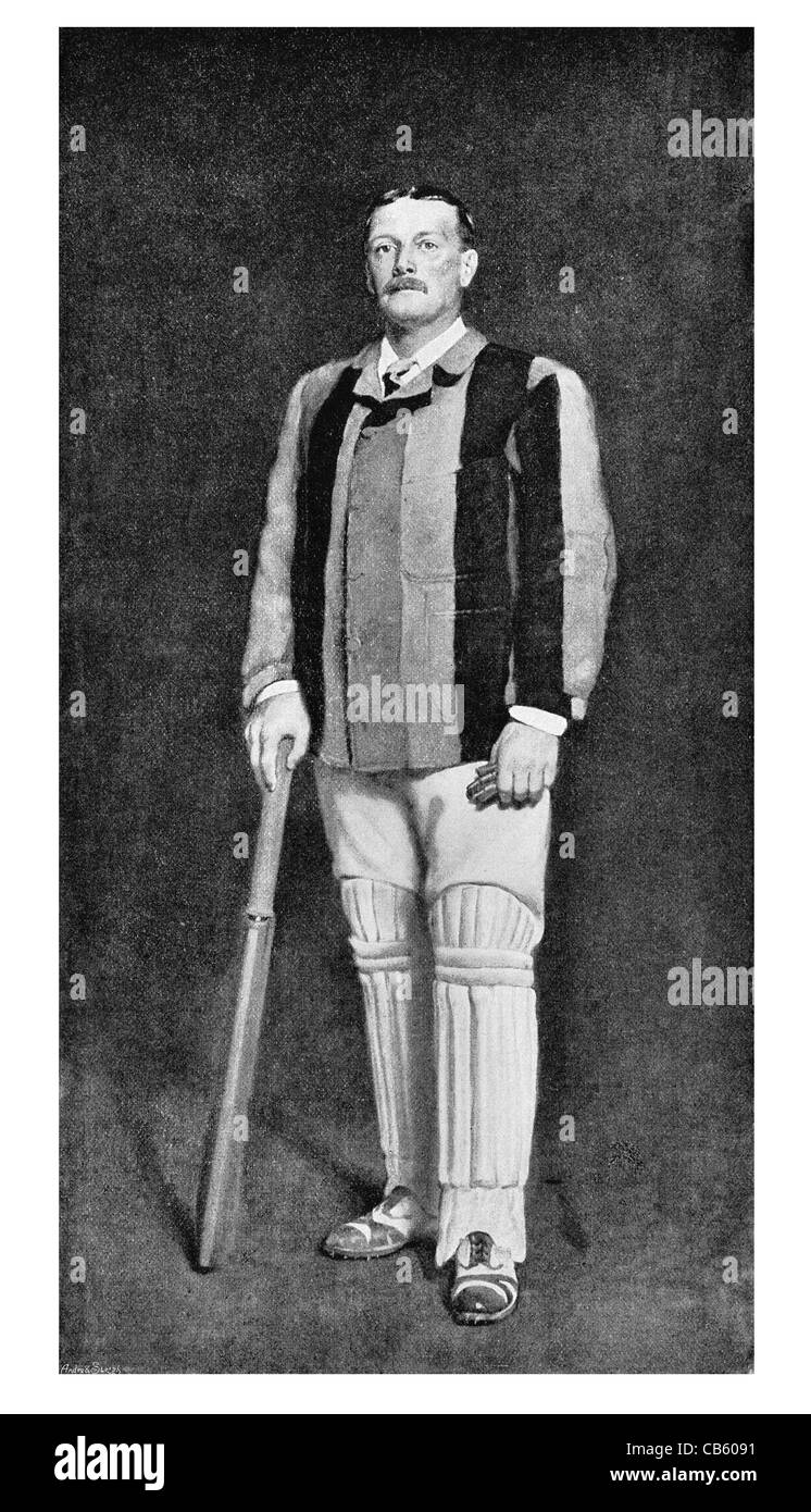 Albert Neilson Affe Hornby 1847 1925 Sportler Rugby Cricket England Kricket Kapitän Testspiel der Asche-sport Stockfoto
