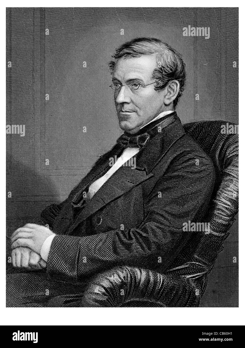 Sir Charles Wheatstone 1802 1875 englische Wissenschaftler Erfinder viktorianischen Ära Wissenschaft Spektroskopie Telegraph Velocity Strom Stockfoto