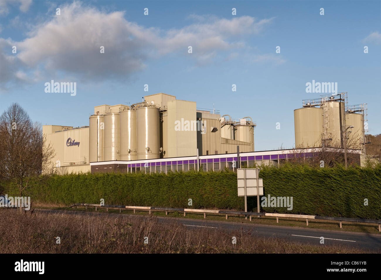 Die Schokoladenfabrik von Cadbury in Marlbrook, Leominster, Herefordshire, Großbritannien. Seit 2010 im Besitz von Mondelez International (ursprünglich Kraft Foods) Stockfoto