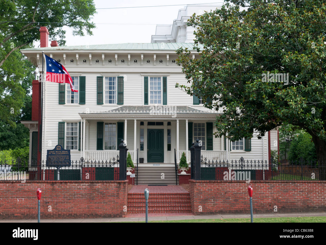 Alabama, Montgomery, erste weiße Haus der Konföderation, Residenz des Jefferson Davis Stockfoto