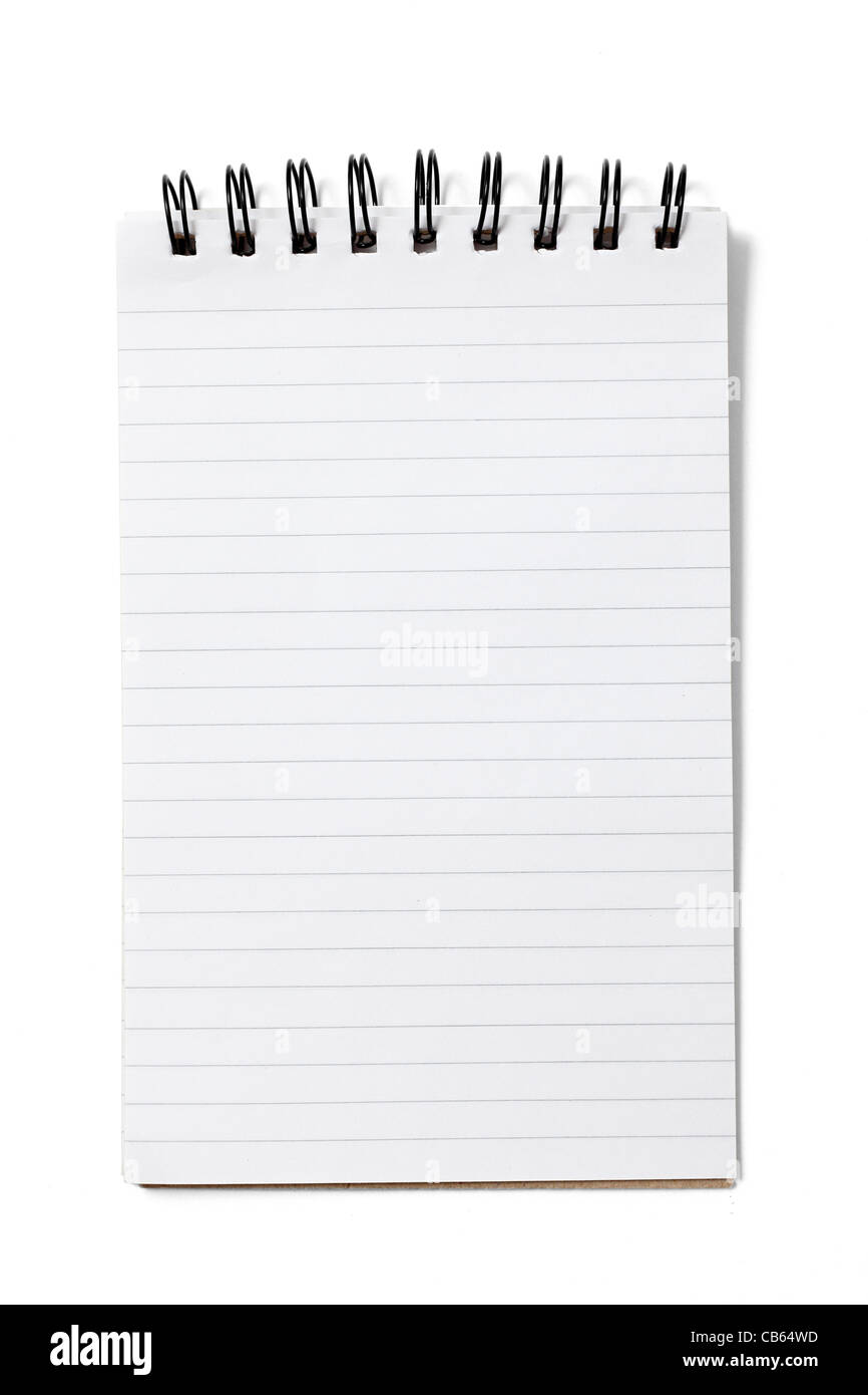 Notizblock Stockfoto