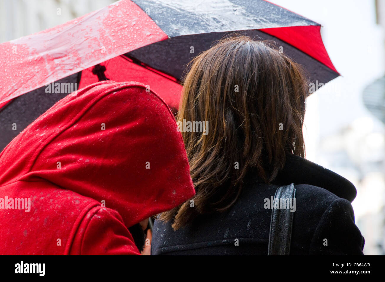 Regen Regenschirm Stockfoto