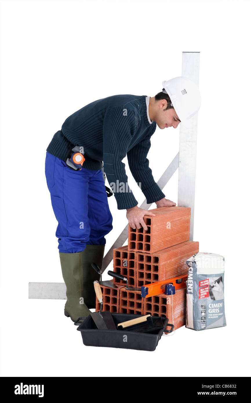 Generator mit Steinen Stockfoto