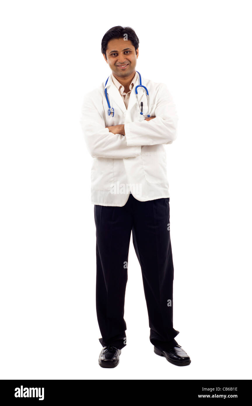 Arzt in voller Länge portrait Stockfoto