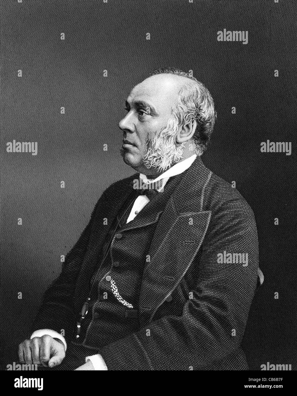 William Henry Smith MP PC (1825 – 1891) Gründer der W H Smith Zeitschriftenläden und viktorianischen konservative Politiker Stockfoto
