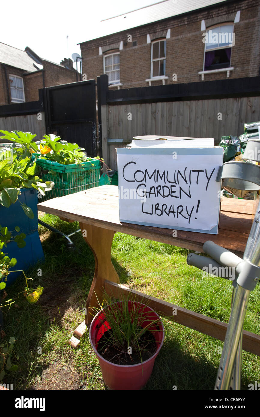 Pembroke Gemeinschaftsgarten städtischen Gemeinschaftsgarten, South East London, UK. Foto: Jeff Gilbert Stockfoto