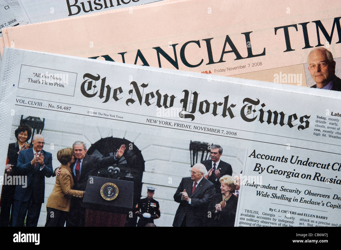 USA: News Media Publikationen Stockfoto