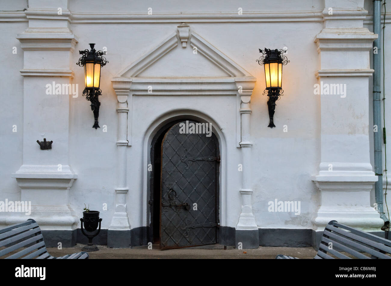 Das Kiewer Höhlenkloster Lavra Klostergebäude Detail, Kiew, Ukraine Stockfoto