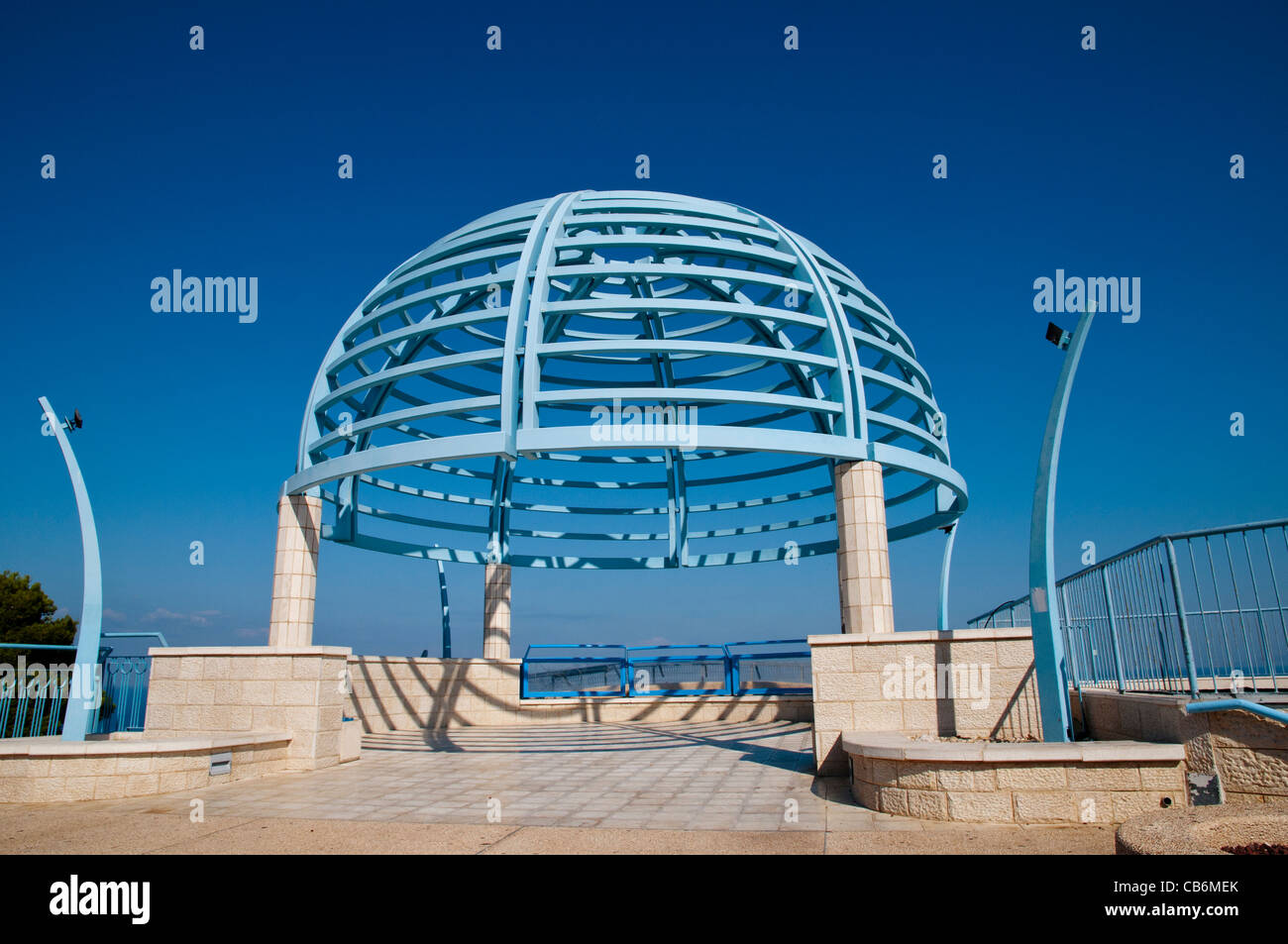 Observation Deck, Mount Carmel, Haifa, Galiläa, Israel, Asien Stockfoto