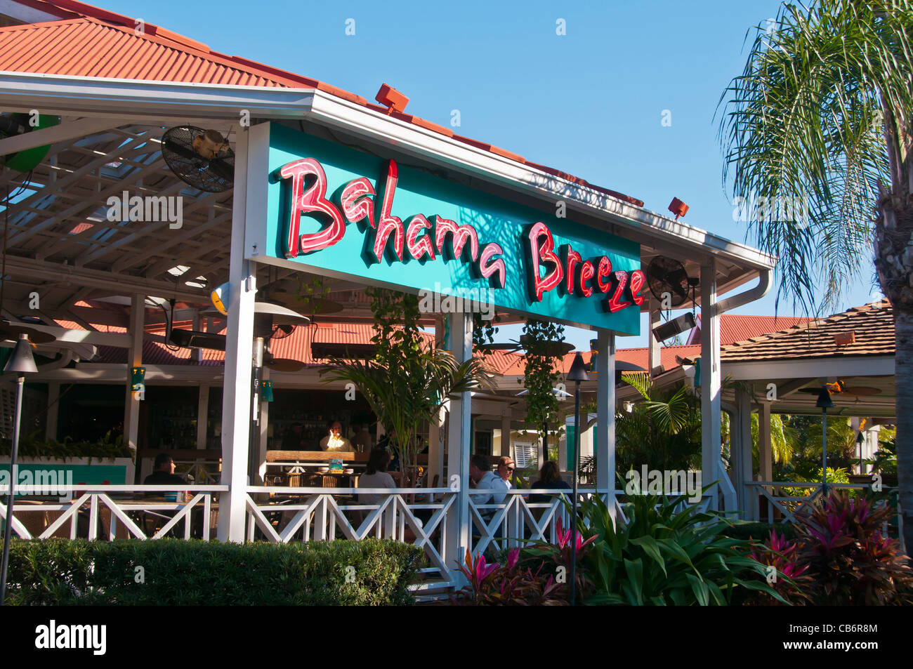 Orlando, Florida, Bahama Breeze Restaurant am International Drive (I-Drive) Stockfoto