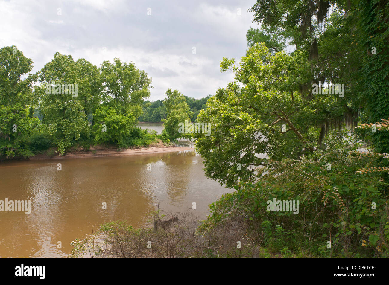 Alabama, Cahaba River wurde es im Laufe der alten Ala, Landeshauptstadt 1820-1826, eine Geisterstadt kurz nach dem Bürgerkrieg Stockfoto