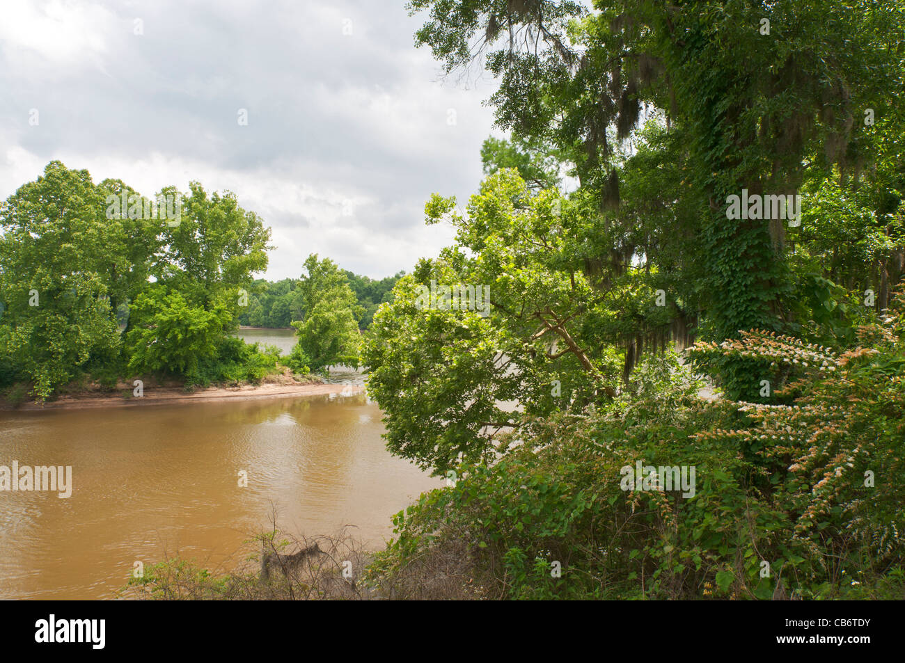 Alabama, Cahaba River wurde es im Laufe der alten Ala, Landeshauptstadt 1820-1826, eine Geisterstadt kurz nach dem Bürgerkrieg Stockfoto