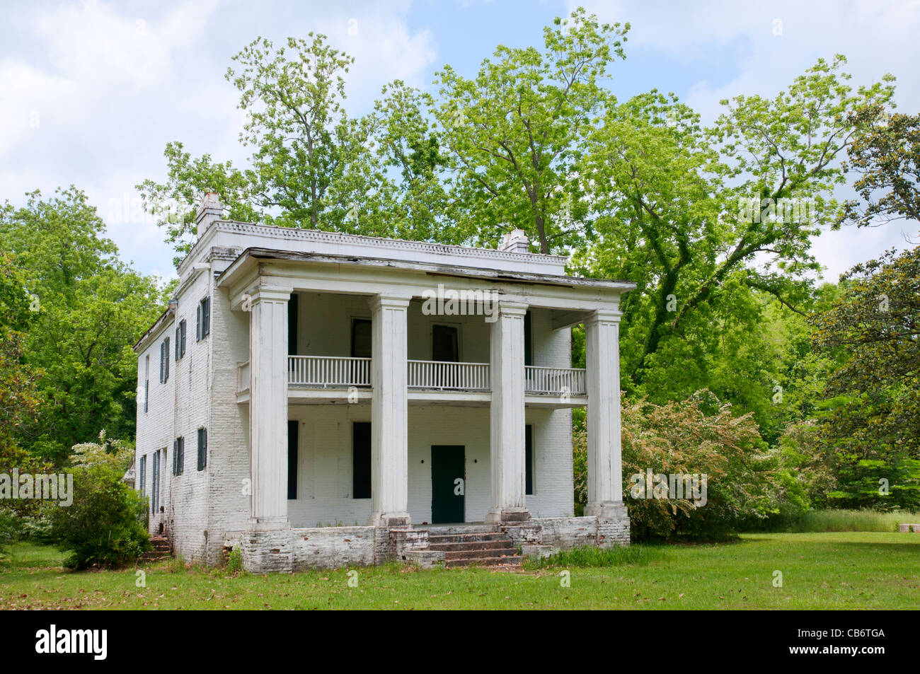 Hauptstadt des Bundesstaates Alabama, alte Ala, 1820-1826, wurde eine Geisterstadt kurz nach dem Bürgerkrieg, Struktur von Kirk-View Fram Stockfoto