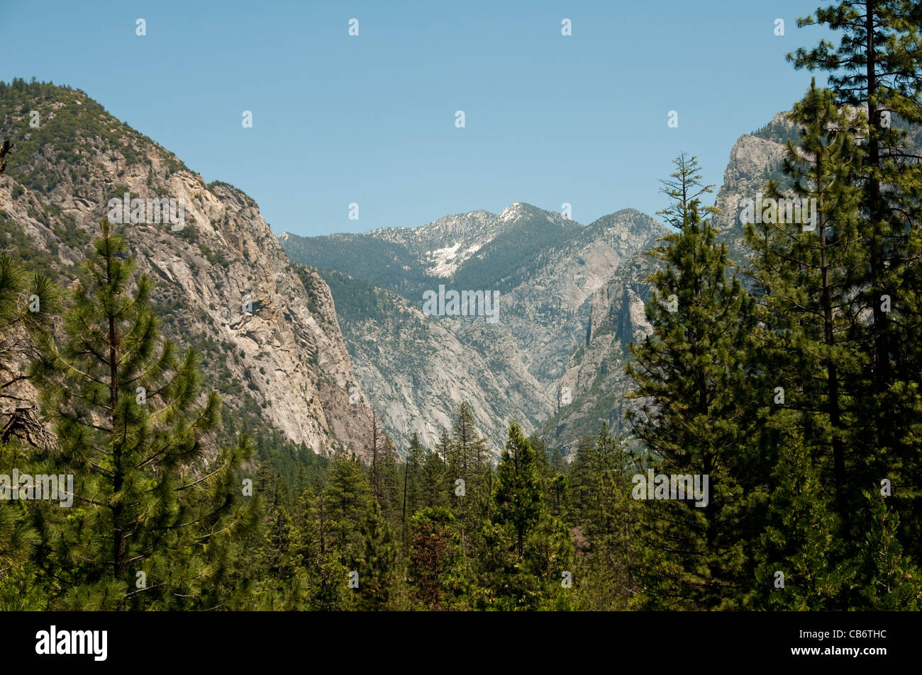 Canyon View, Vista Point, Kings Canyon Nationalpark, Kalifornien, USA. Foto Copyright Lee Foster. Foto # california121648 Stockfoto