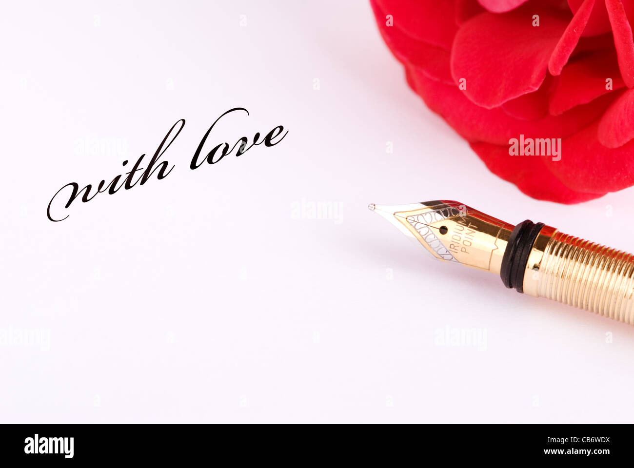 Mit Liebe Stockfoto
