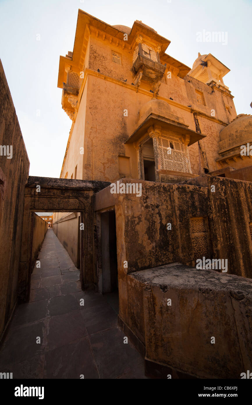 Amber Fort bunte Jaipur Denkmal mughal Stockfoto