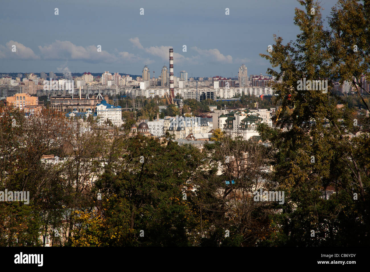 Blick über Kiew aus besang Hill Kiew Ukraine Stockfoto