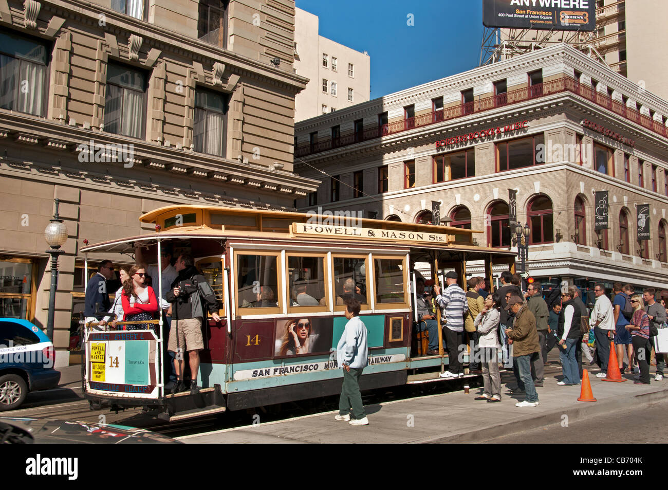 Seilbahnen Municipal Railway San Francisco, Kalifornien, Vereinigte Staaten von Amerika Stockfoto