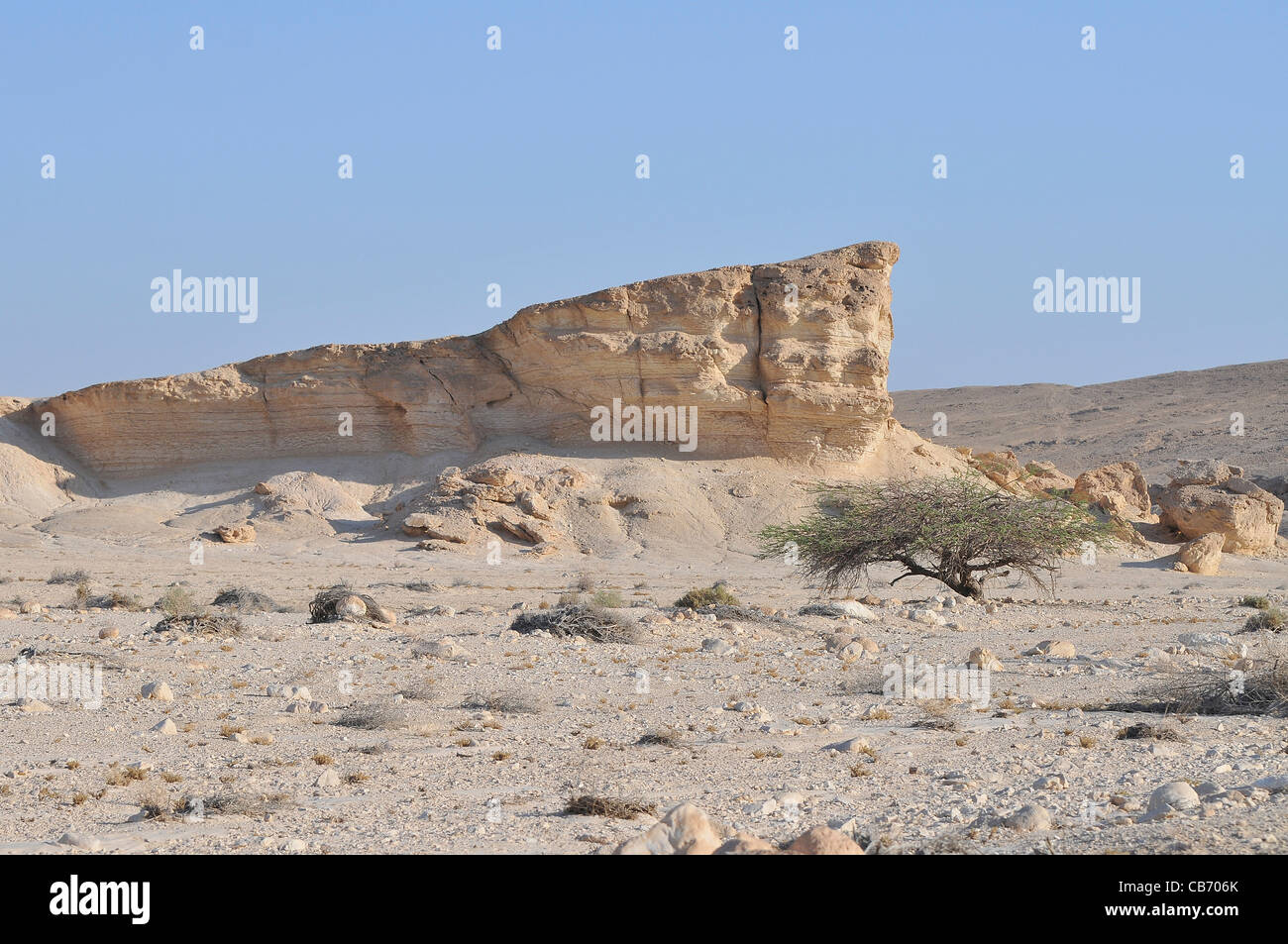 Israel, Aravah Wüstenlandschaft Stockfoto