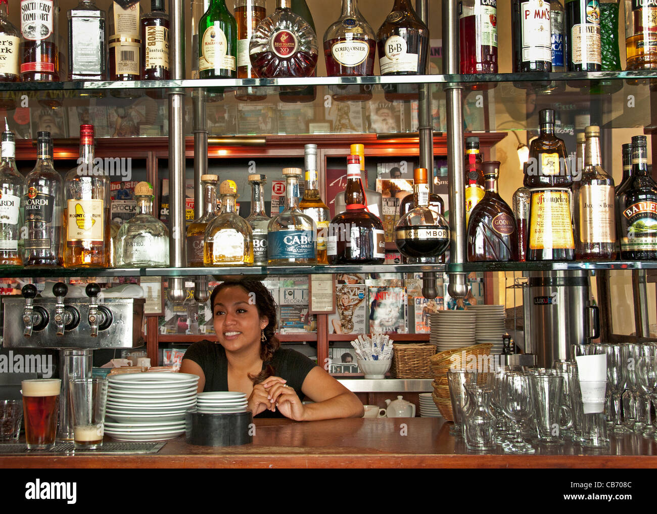 Restaurant San Francisco Bar Cafe California Französisch Frankreich Stockfoto