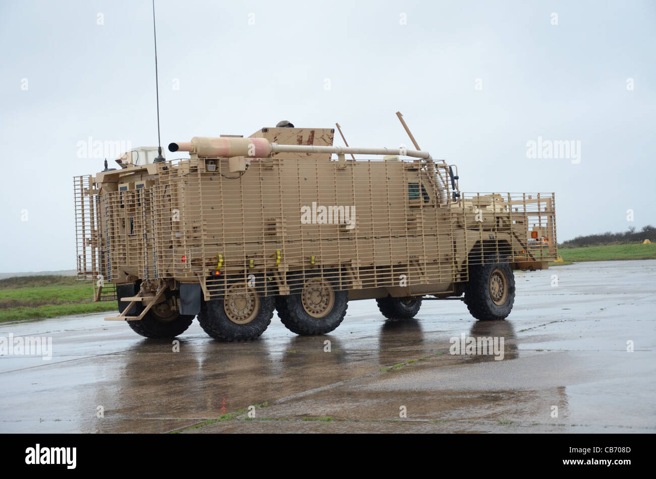 Mastiff ist eine schwer gepanzerte, 6 x 6-Rad-Antrieb Patrouillenfahrzeug der acht Personen, plus zwei Mannschaft trägt. Es ist derzeit auf Stockfoto