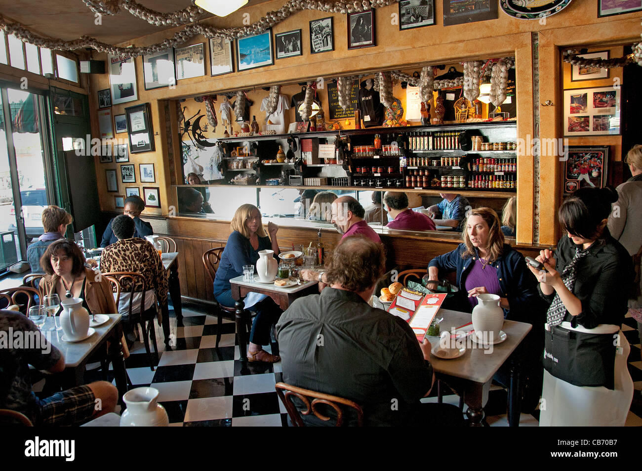 Die stinkende rose Knoblauch Restaurant Bar wenig Italien North Beach San Francisco Kalifornien Vereinigte Staaten Stockfoto