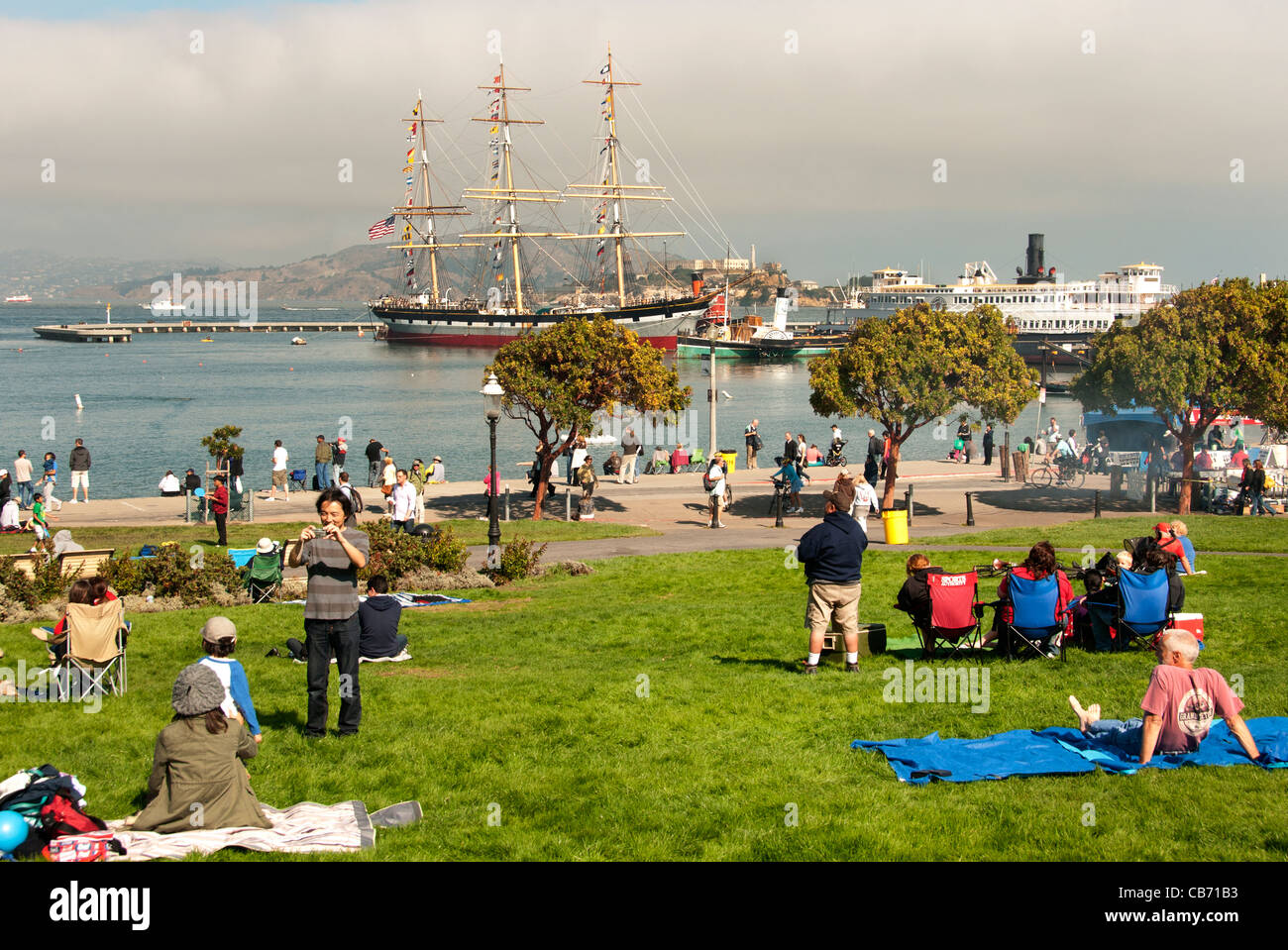 Marina Fishermans Wharf San Francisco Kalifornien USA Stockfoto