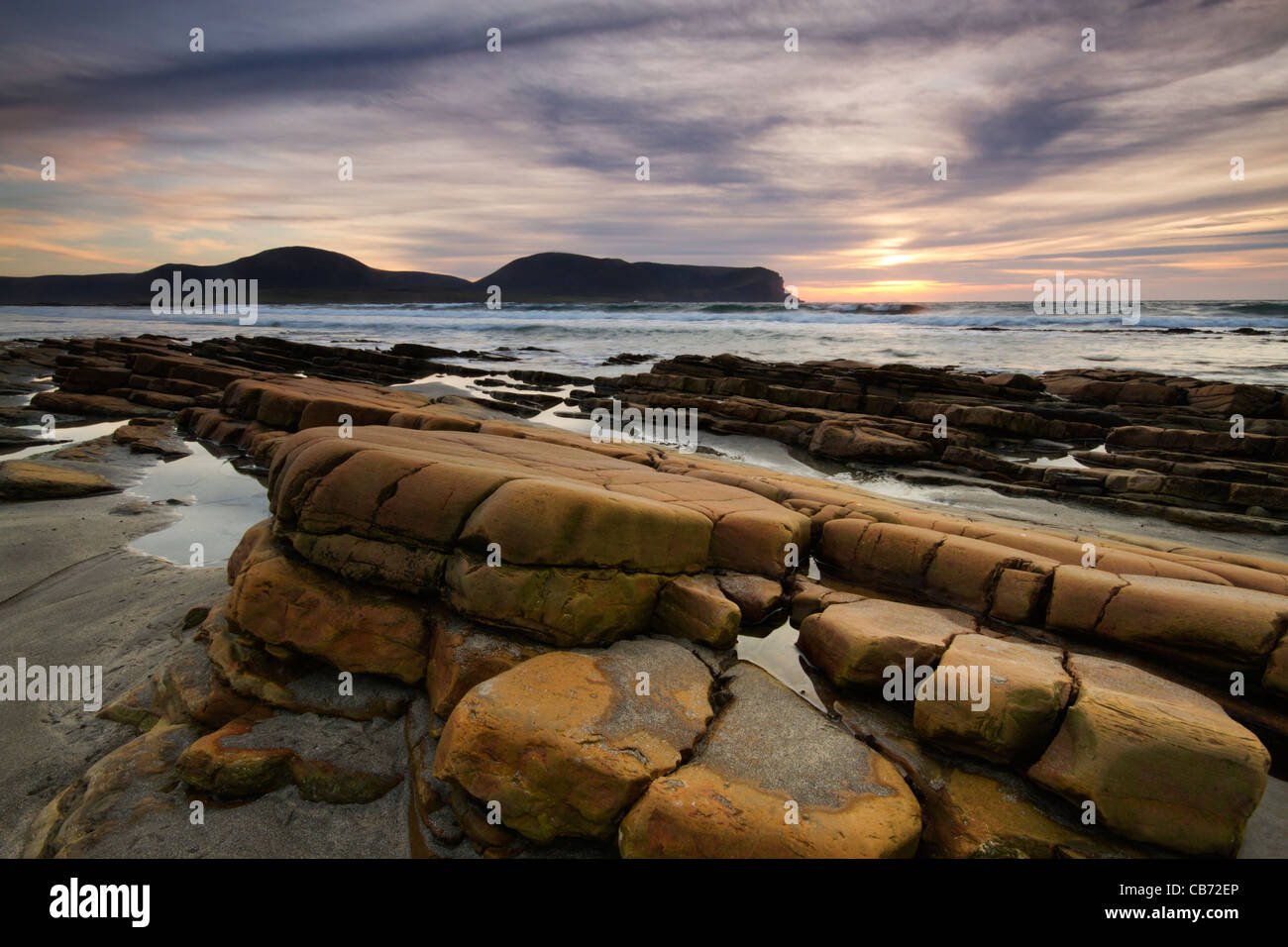 Orkney, Blick Richtung Hoy aus Warebeth Stockfoto