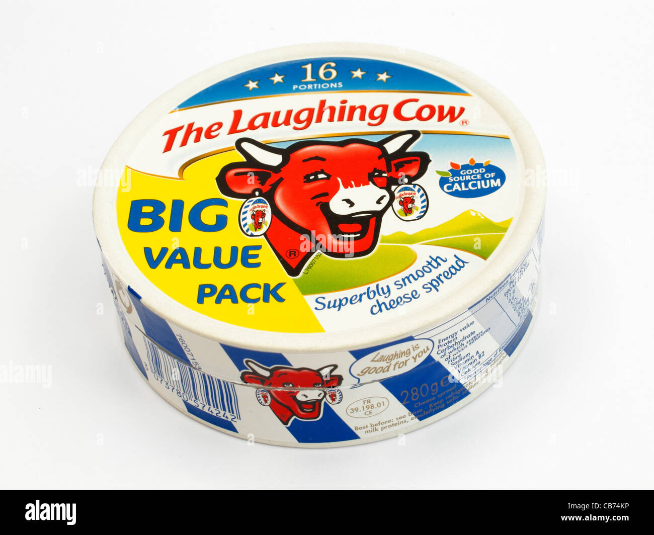 lachende Kuh Vache Qui Rit verarbeitet Käse Ausbreitung Pack Box Paket Verpackung Cartoon Tiere