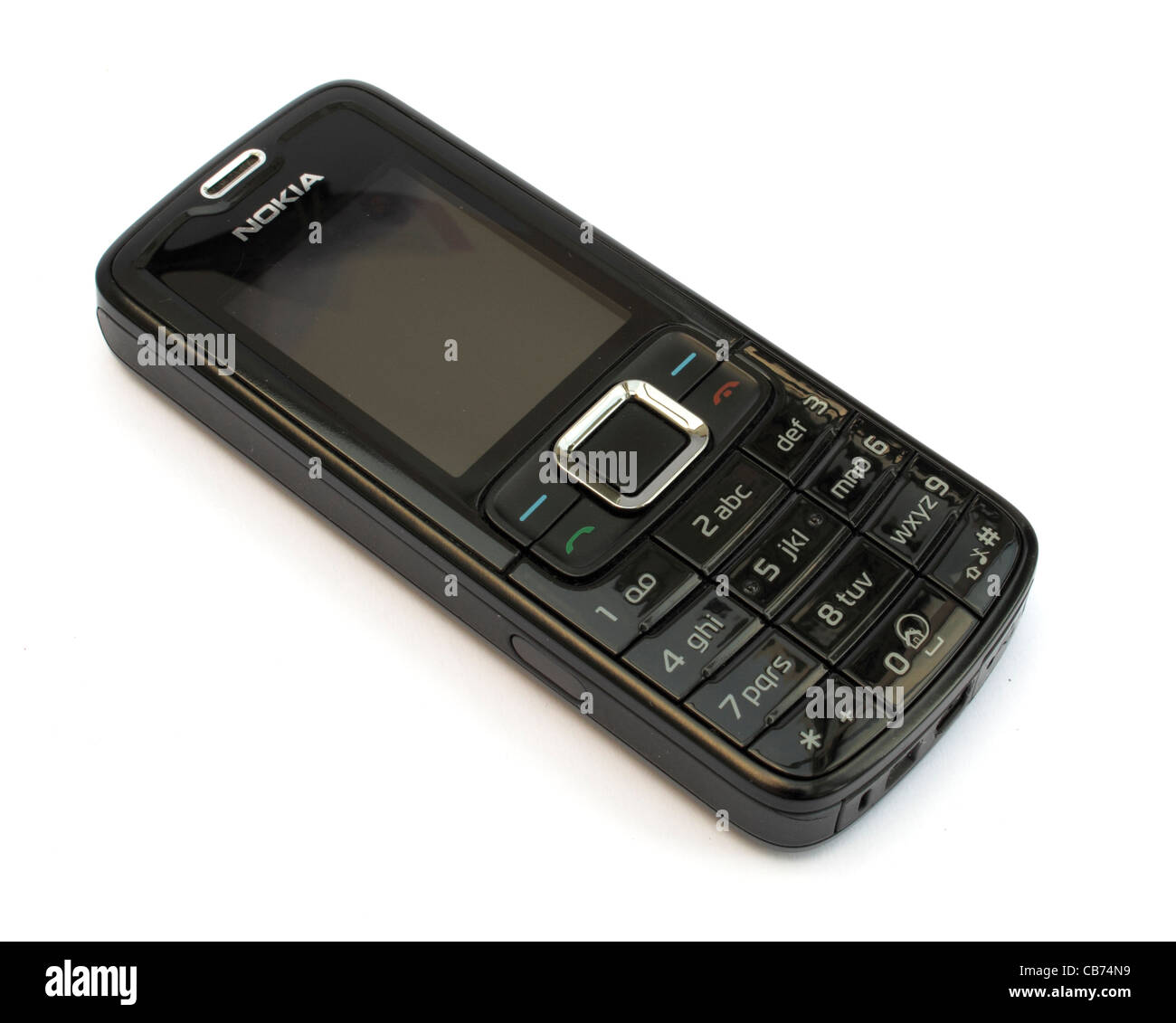 Ein einfaches Nokia Handy auf weißem Hintergrund Stockfotografie - Alamy