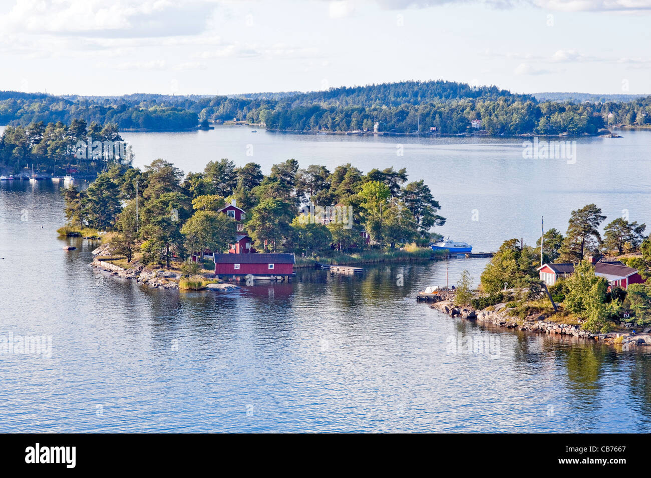 Stockholmer Schären an der Ostsee in Schweden; Skandinavien, Europa Stockfoto