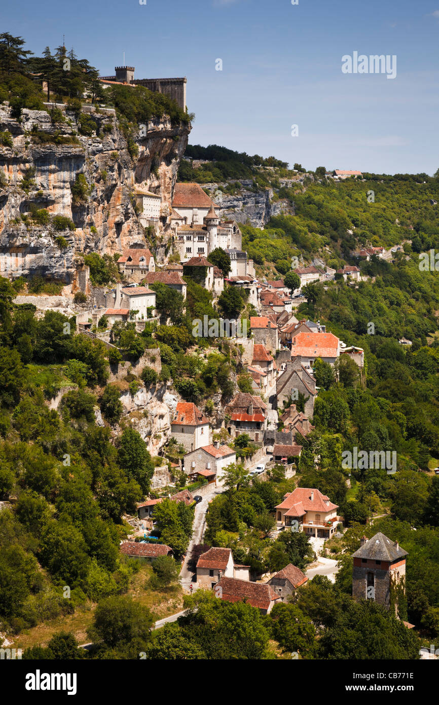 Rocamadour im Valle De La Dordogne, Lot, Frankreich Stockfoto