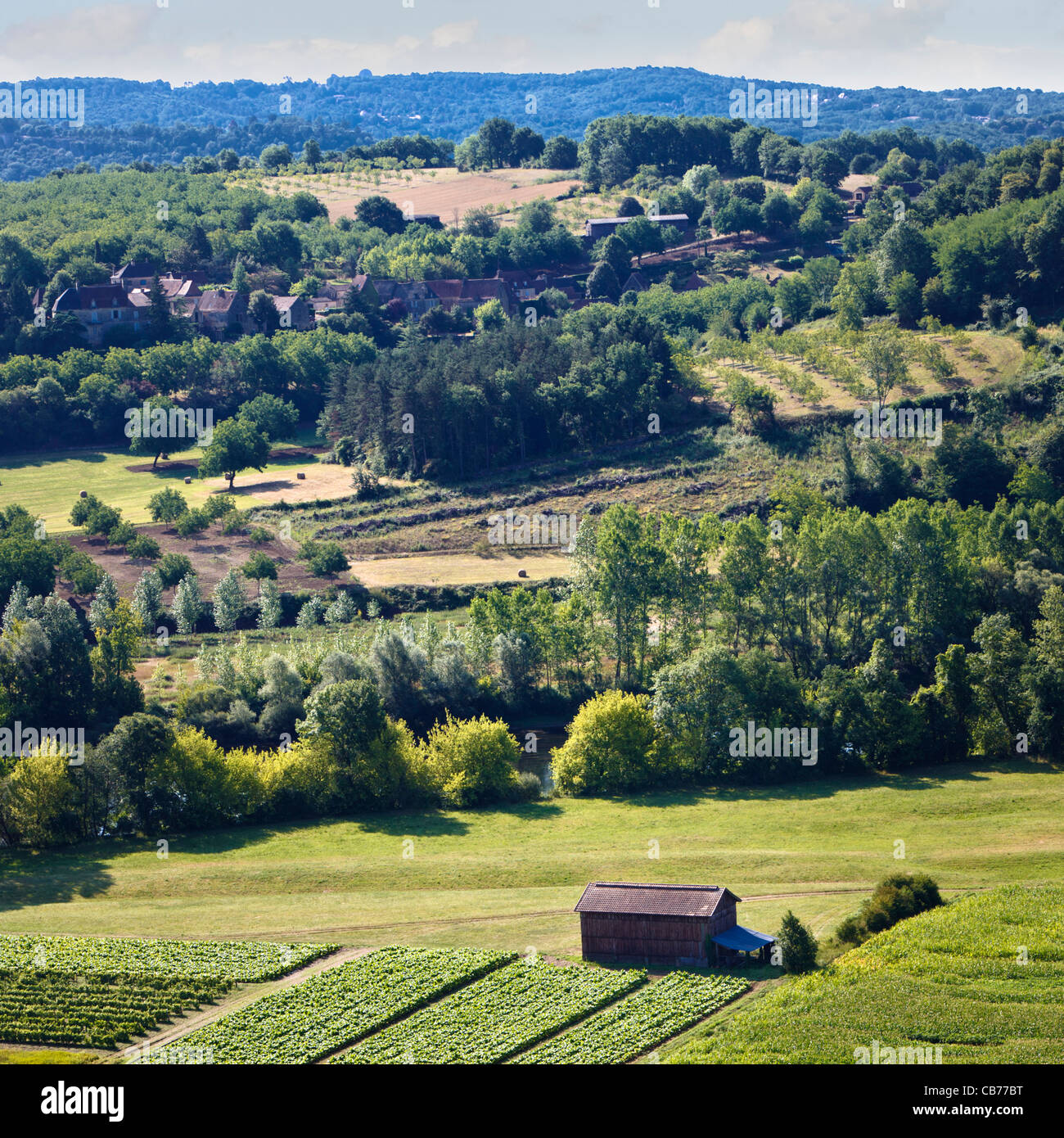 Land-Frankreich - Dordogne Stockfoto