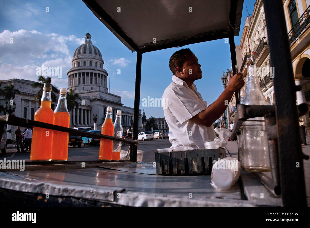 Die Wagen des "Granizado" drift über die ganze Stadt, Havanna (La Habana), Kuba Stockfoto